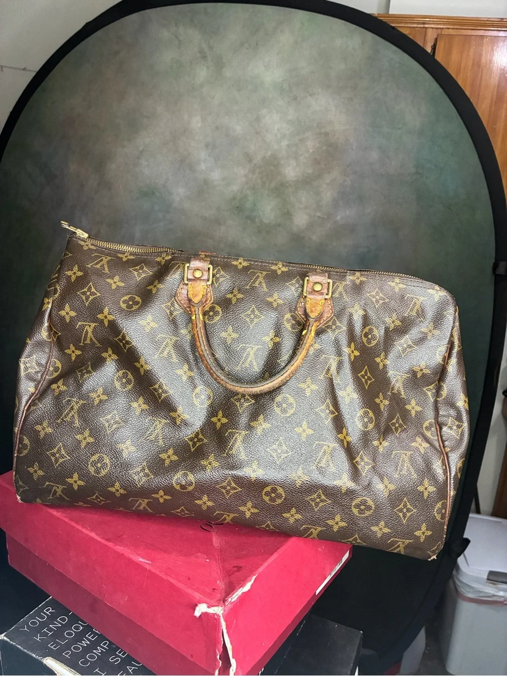 Louis Vuitton speedy 40 Brown/Gold Monogram Travel Duffel